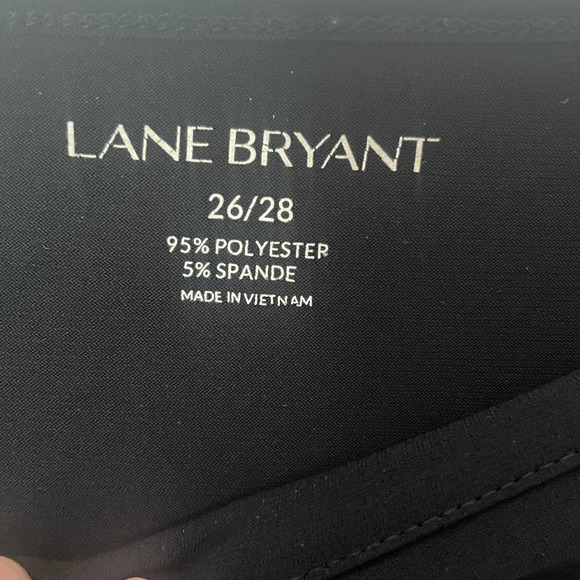 Lane Bryant Ruched Front Black Lightweight Blouse Top Women’s Size 26 - Picture 3 of 8